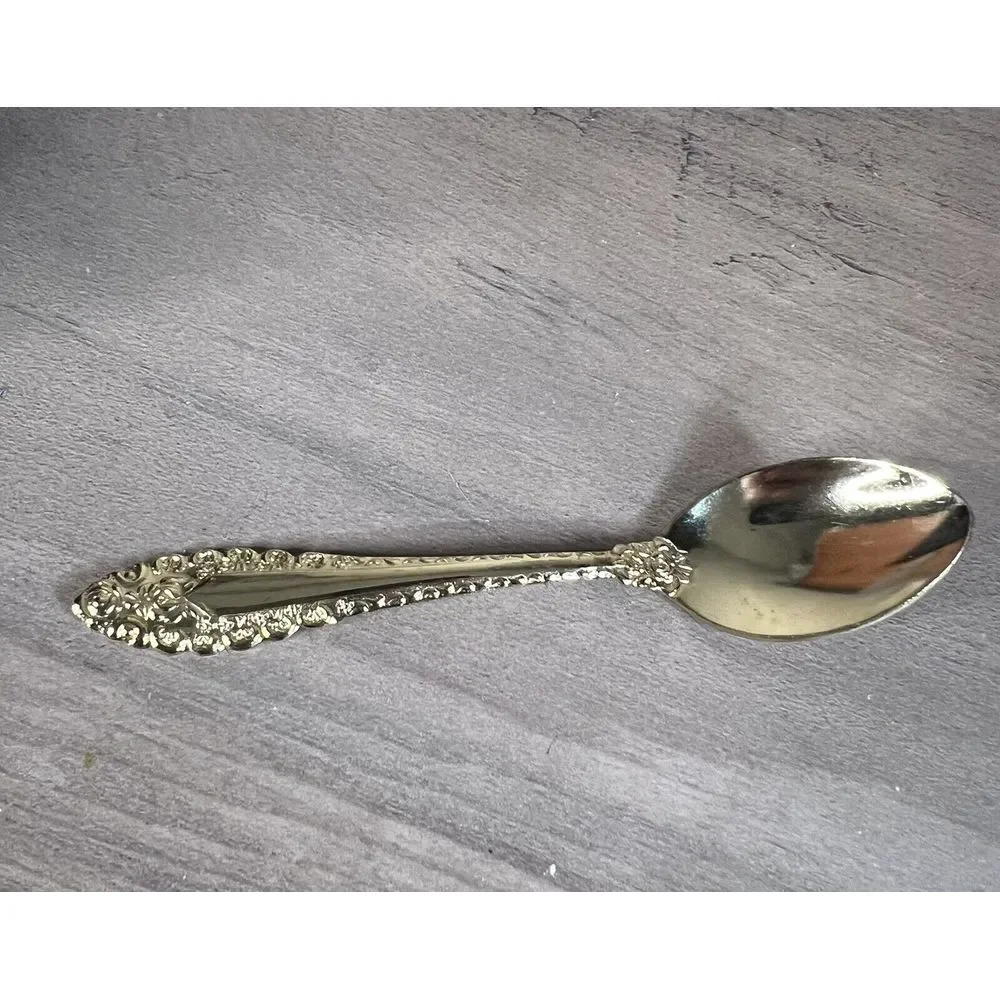 Vintage Prestige CONCORD Stainless Gold Electroplate Japan Demitasse Spoon‎